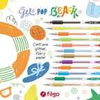 Lápices Gel Pop Beach Estuche 12 Colores