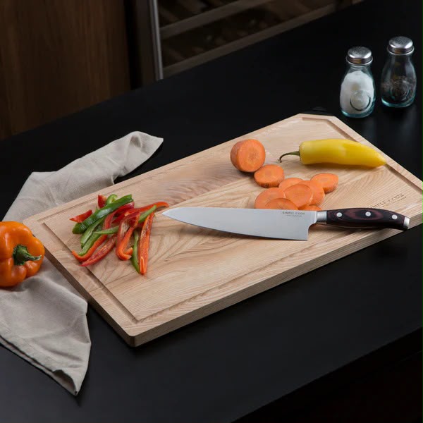 Set Cuchillo y Tabla Arizona 2 Pzs con un afilador incorporado Simple Cook