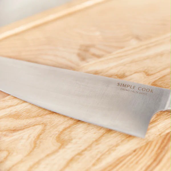 Set Cuchillo y Tabla Arizona 2 Pzs con un afilador incorporado Simple Cook