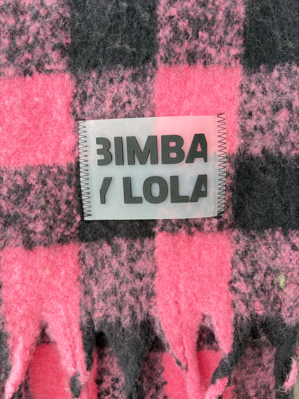 Bufanda Bimba Y Lola Cuadros Rosados