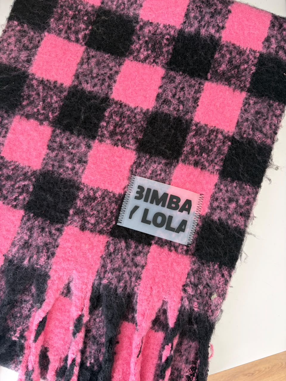 Bufanda Bimba Y Lola Cuadros Rosados