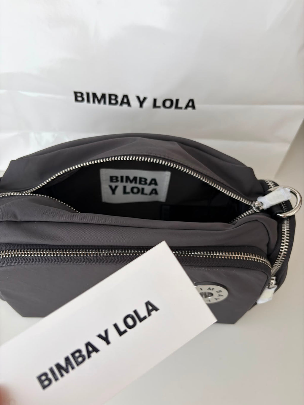 Cartera Bimba Y Lola Original Gris – Crossbody Multifuncional