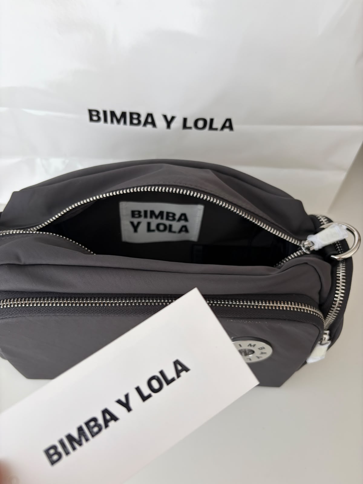 Cartera Bimba Y Lola Original Gris – Crossbody Multifuncional