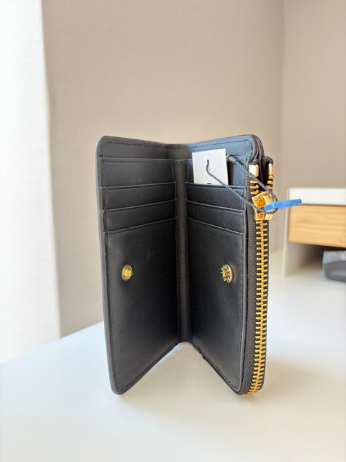 Billetera Compacta  Bimba Y Lola Grabado Cocodrilo Color Negro