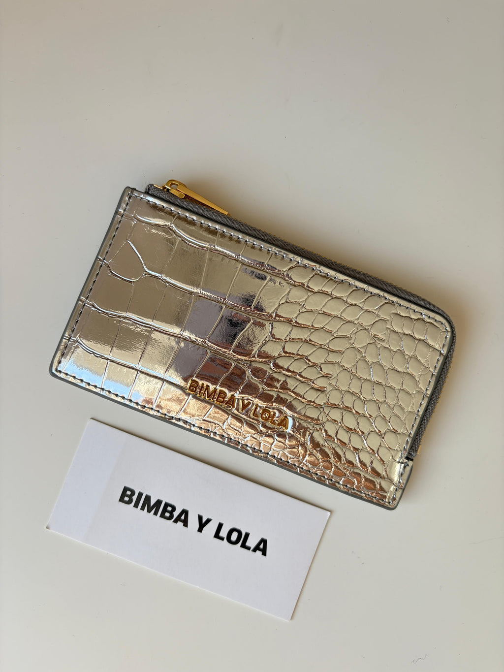 Tarjetero Monedero Bimba Y Lola Plateado