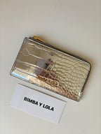 Tarjetero Monedero Bimba Y Lola Plateado