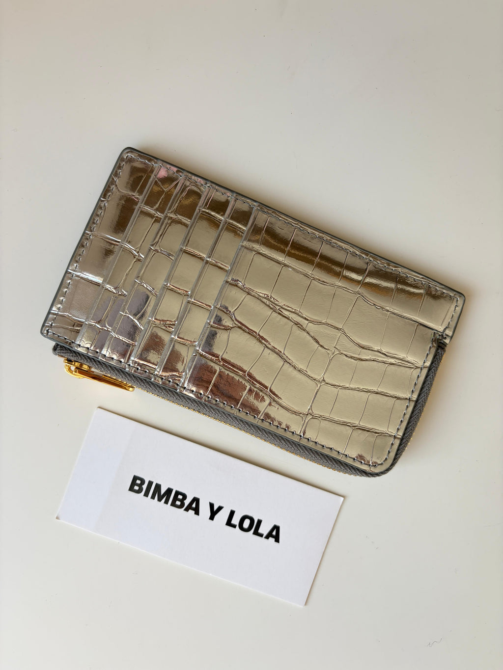 Tarjetero Monedero Bimba Y Lola Plateado