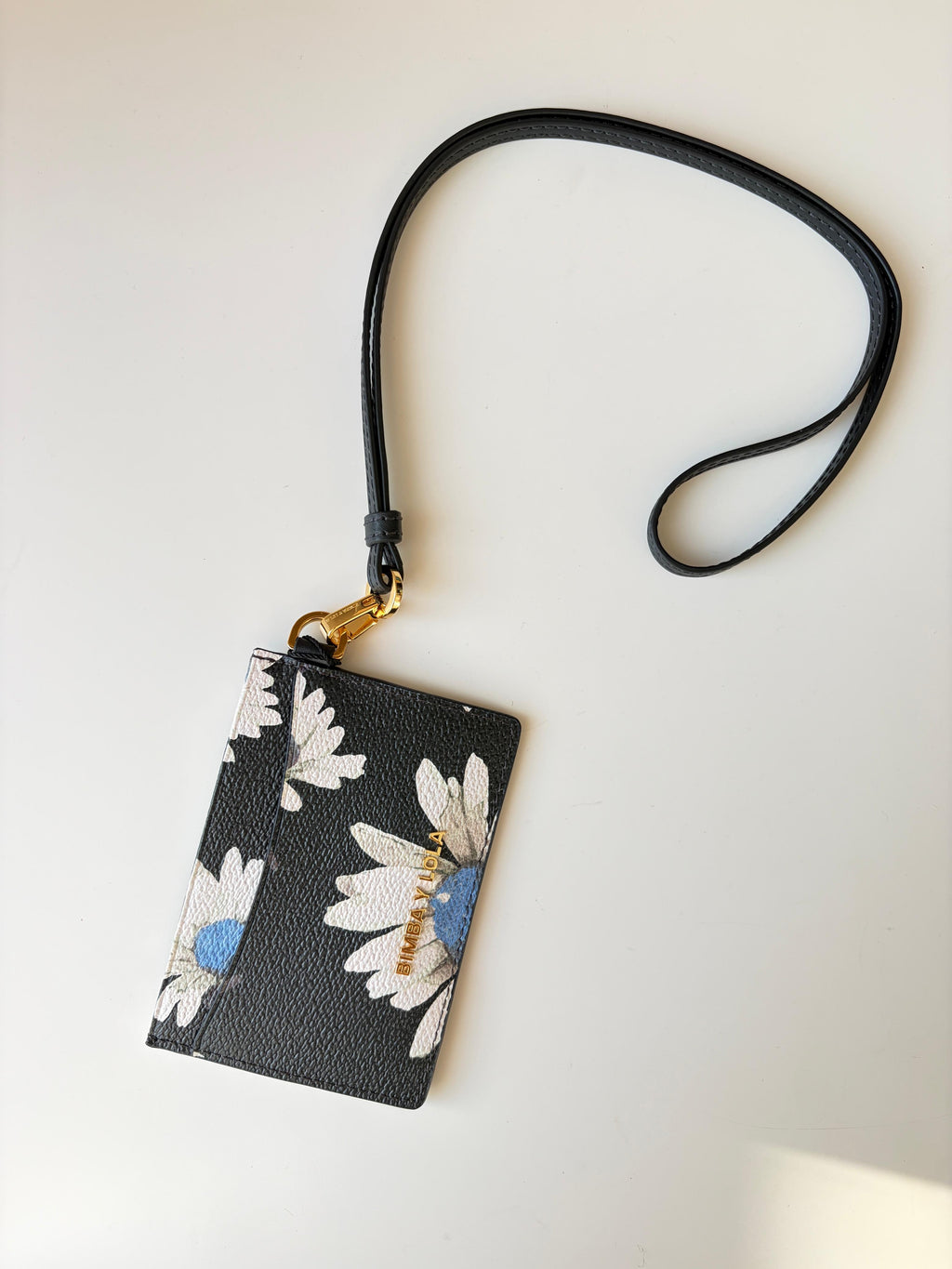 Tarjetero Bimba Y Lola – Estampado Floral Negro