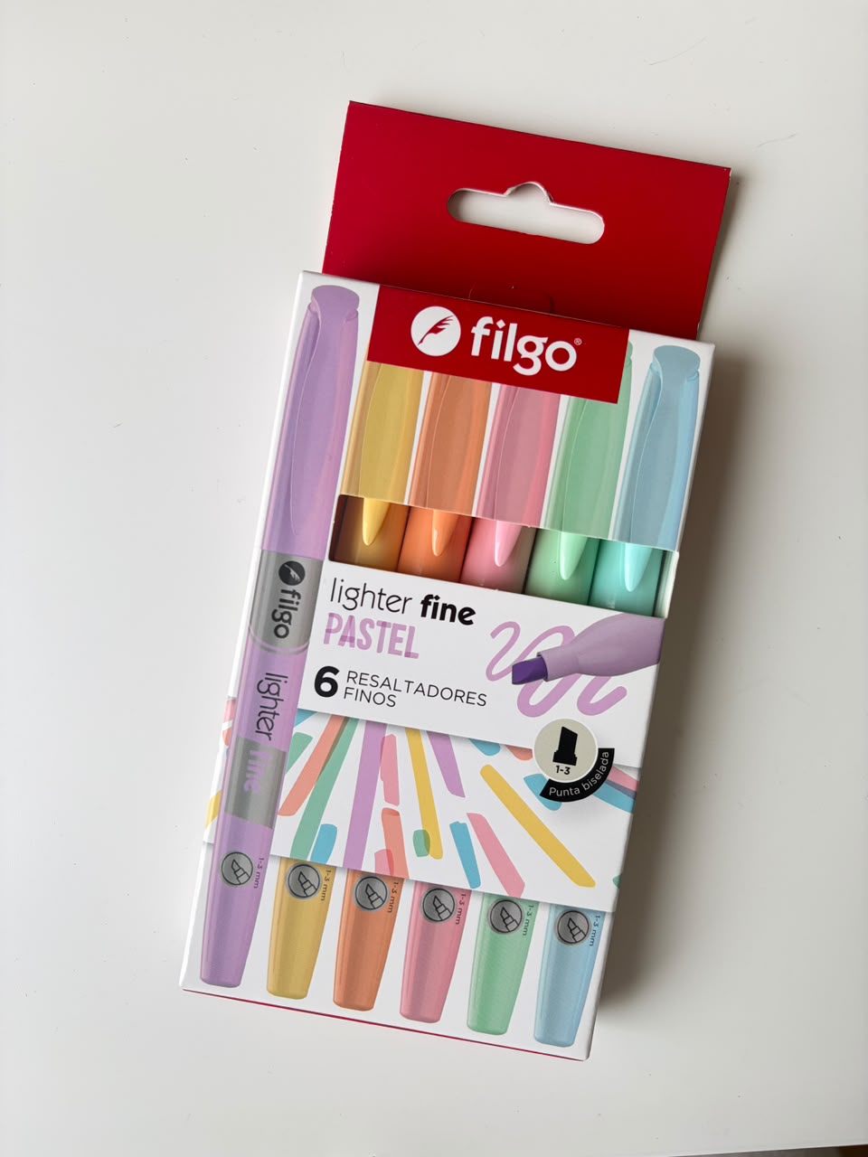 Destacadores Filgo Lighter Fine Pastel – 6 Colores