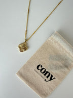 Collar Trébol Dorado en Baño de Oro