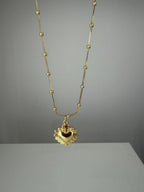 Collar Corazón Mexicano Dorado